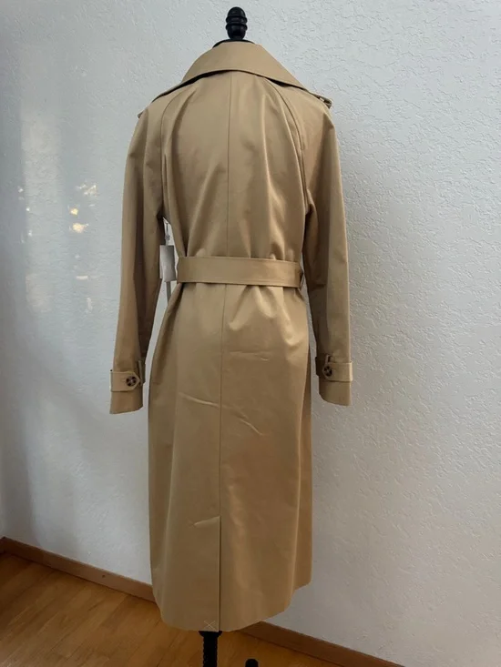 Caslon Cotton Classic Beige Trench Coat with Removable Belt - Picture 11 of 17